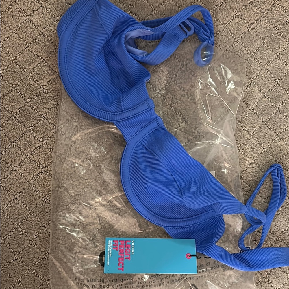 Vibrant Blue Bikini Top